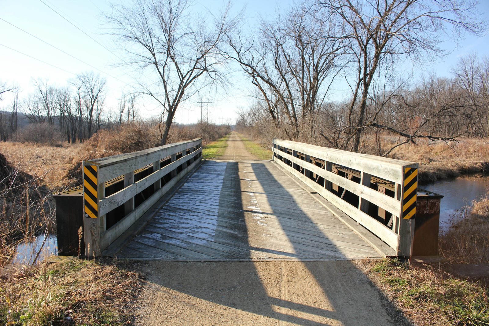 Looking west